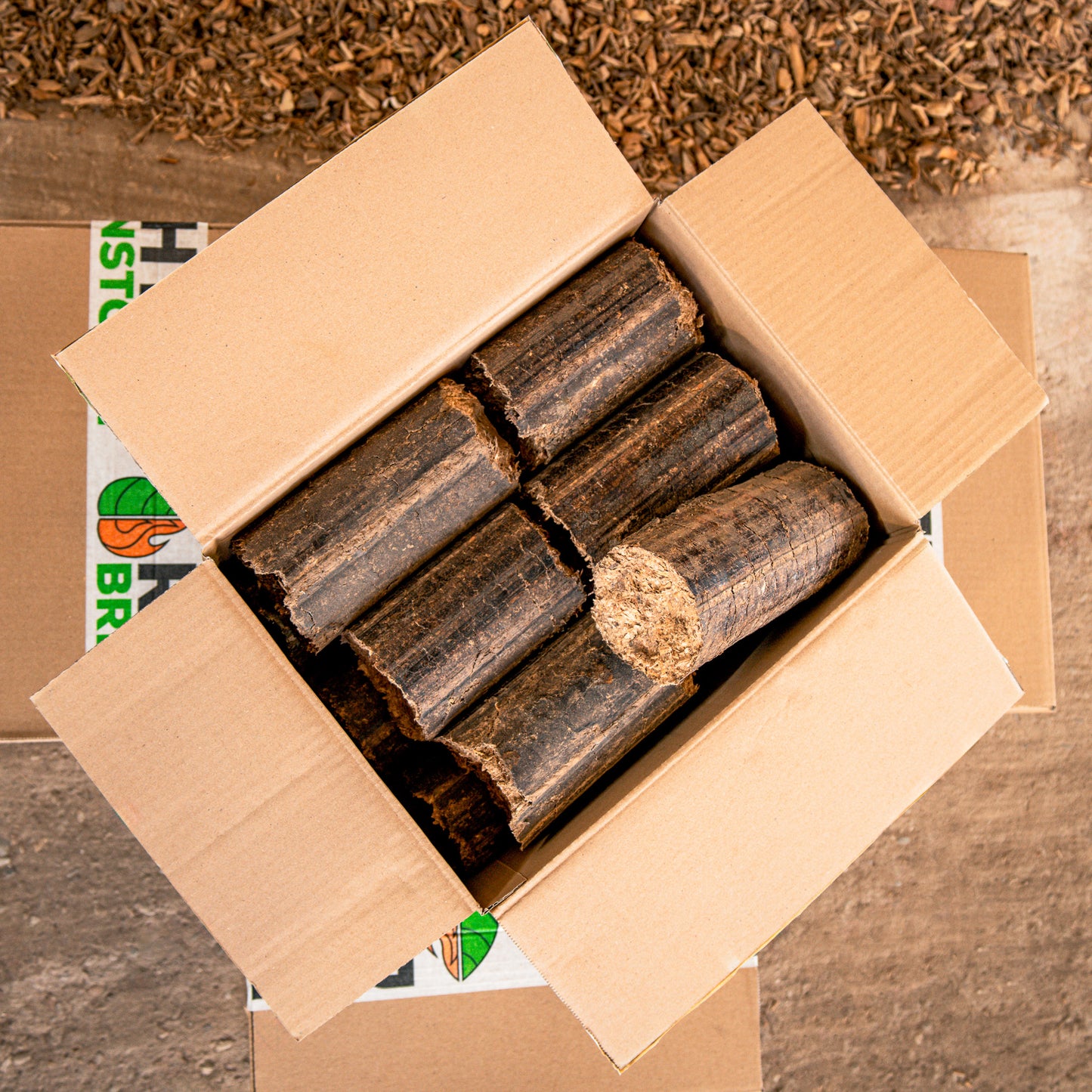 Bio-Holzbriketts Paket Inhalt